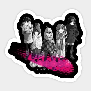 nadeshiko girls laid Sticker